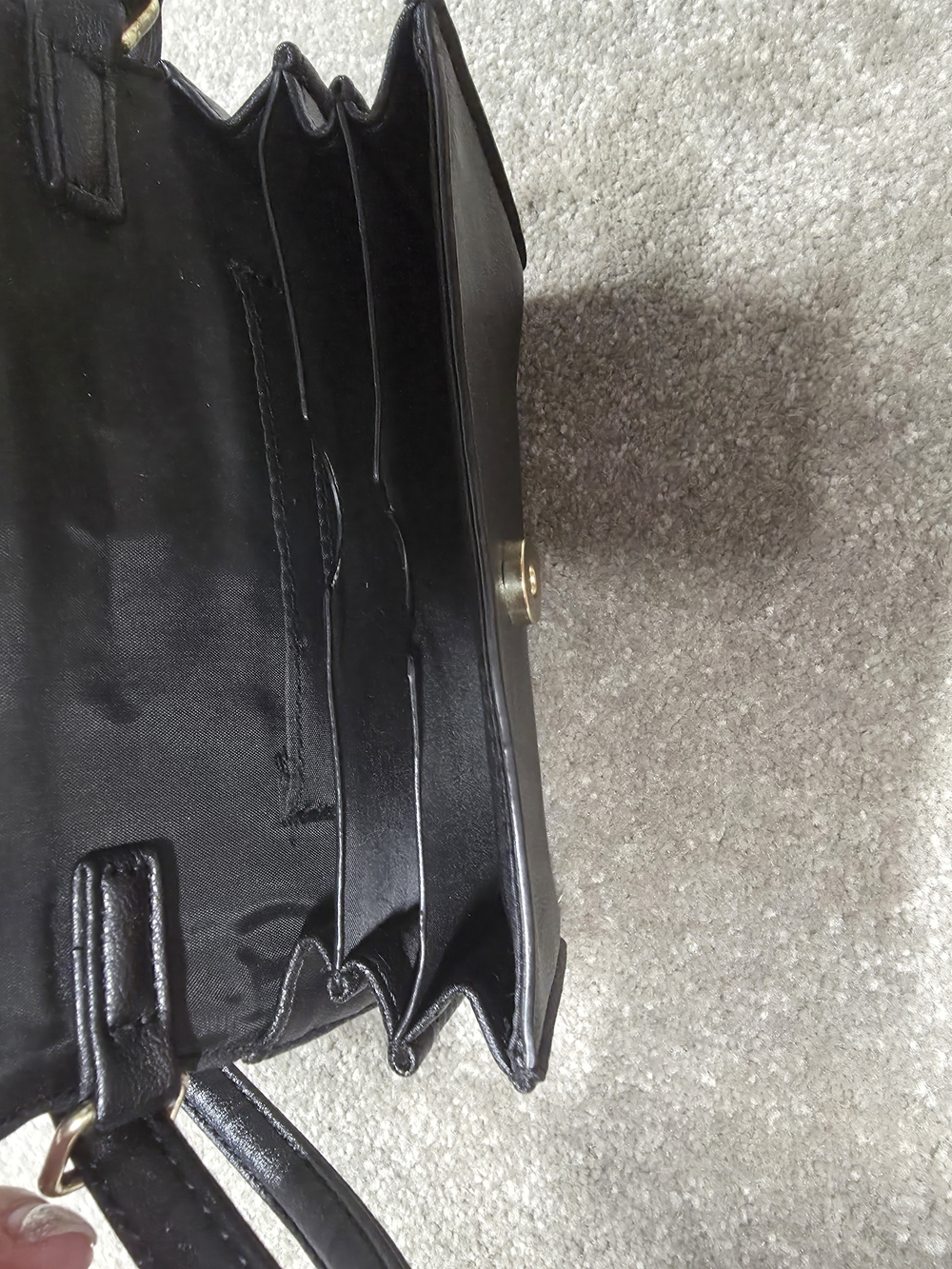 GUESS Black Quilted Crossbody Bag - Picture 6 of 6